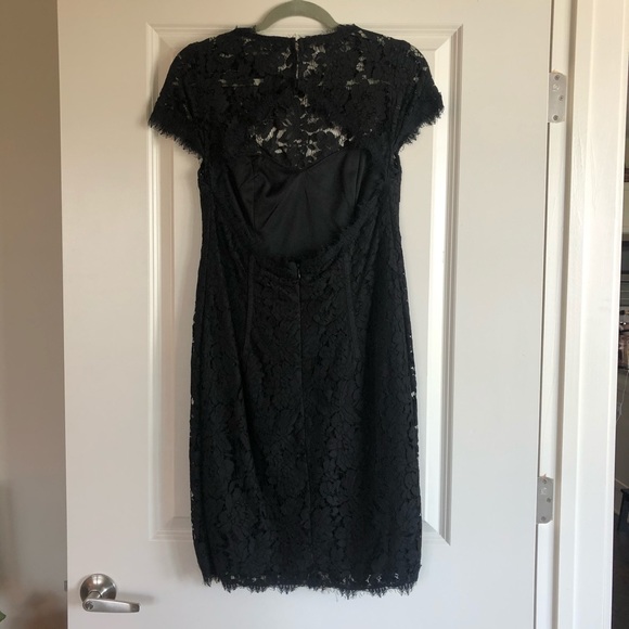 Open Back Black Lace Dress - Picture 2 of 3